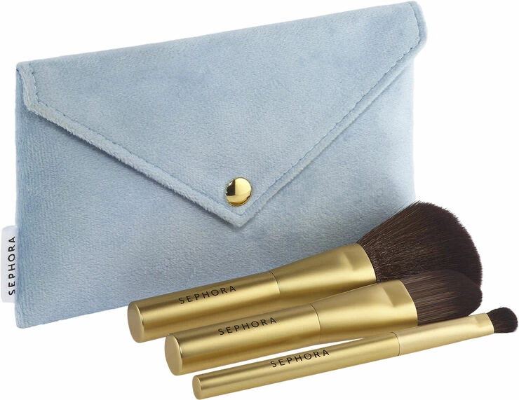 Sephora Collection Set Of 3 Mini Makeup Brushes Gaveæske