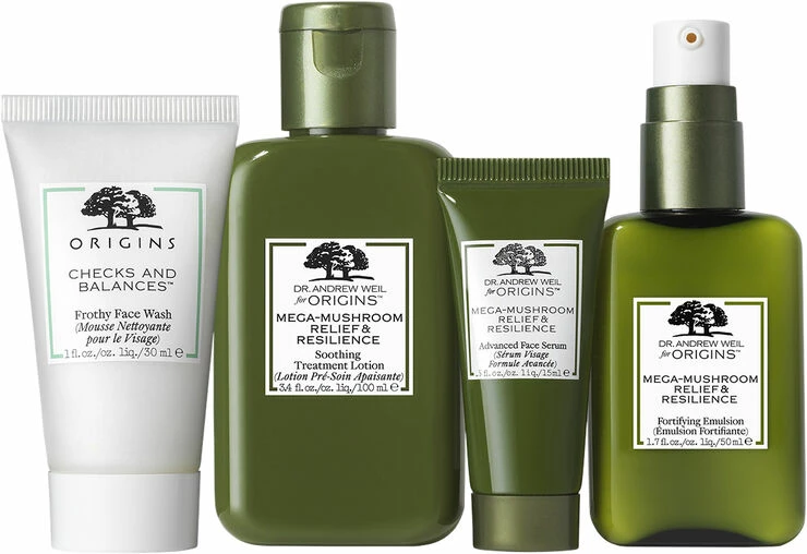 Origins Shroom-Tastic Mega-Mushroom Skin Relief Trio & Cleanser Gaveæske