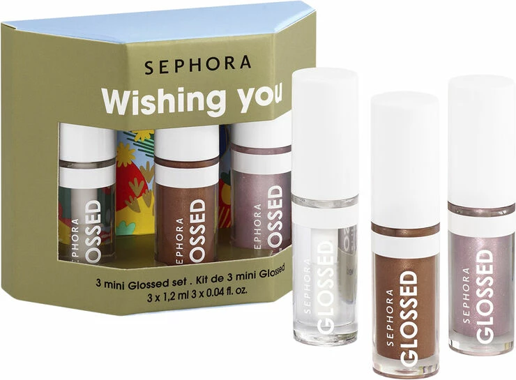 Sephora Collection Sæt Med 3 Mini Lipglosses Gaveæske