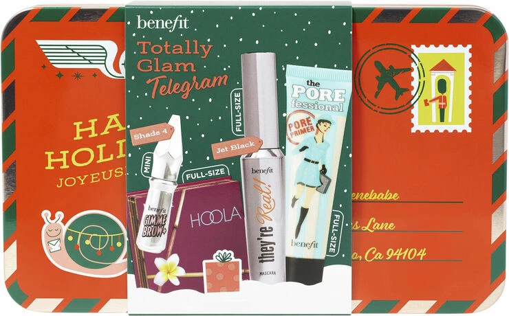 Benefit Cosmetics Totally Glam Telegram Holiday Set - Bryn-gel, Ansigtsprimer, Bronzer O - Billede 4